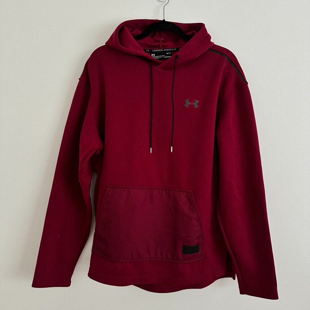 Under Armour, Deep Magenta Athleisure Hoodie Sweatshirt, L